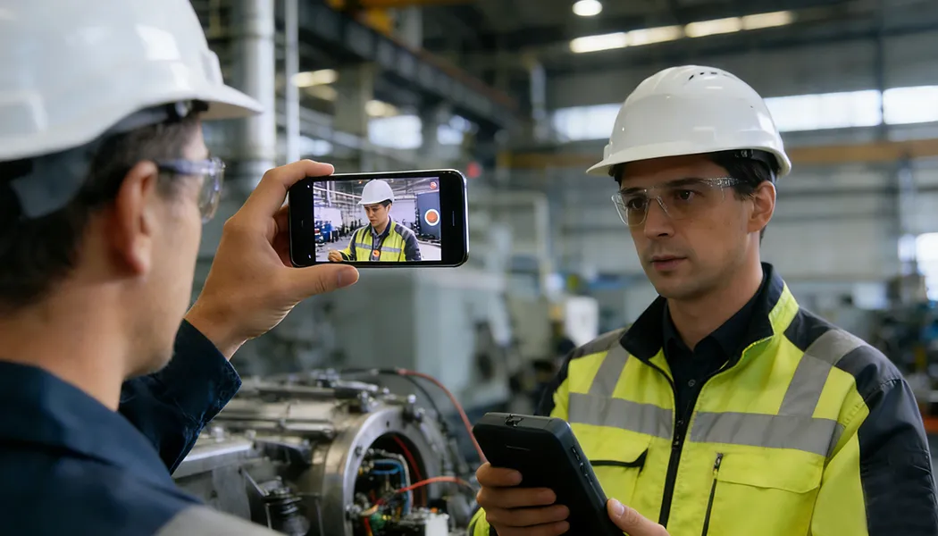 Video call support for on-site troubleshooting